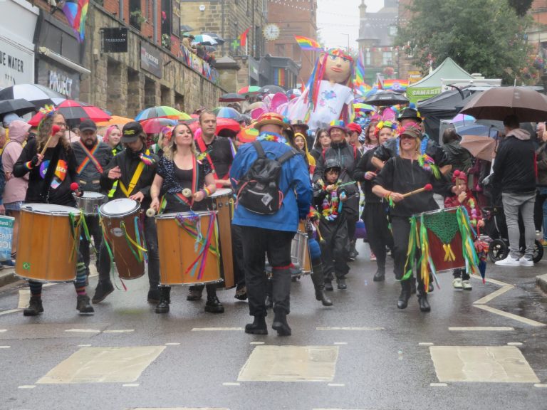 Belper Boom lead the Parade