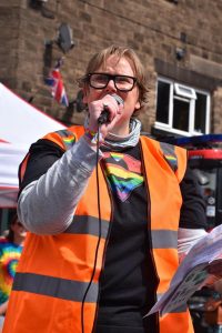 Chair of Pride in Belper gives speech