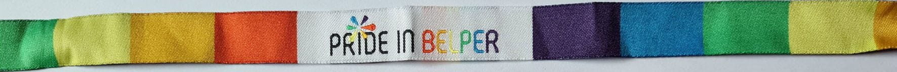 Pride in Belper 2019 wristband